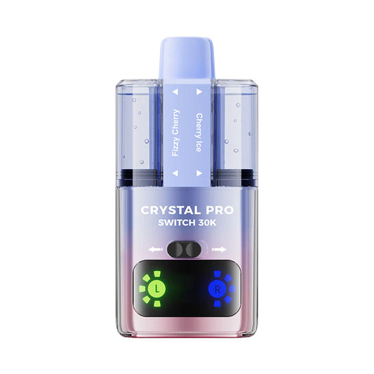 Crystal Pro Switch 30K Puffs Prefilled Pod Kit Box of 5, Fizzy Cherry, Cherry Ice Flavour