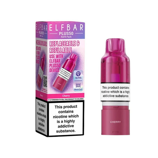 Elf Bar Plus 50 Refill Pods (Box of 5) - Wholesale Price !