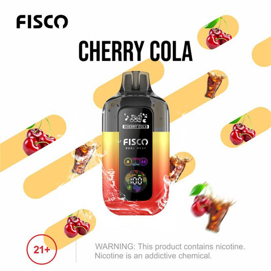 Fisco Point Pro 7000 Puff Pre-Filled Pod Kit - Box of 5 Available In Cherry Ice Flavour