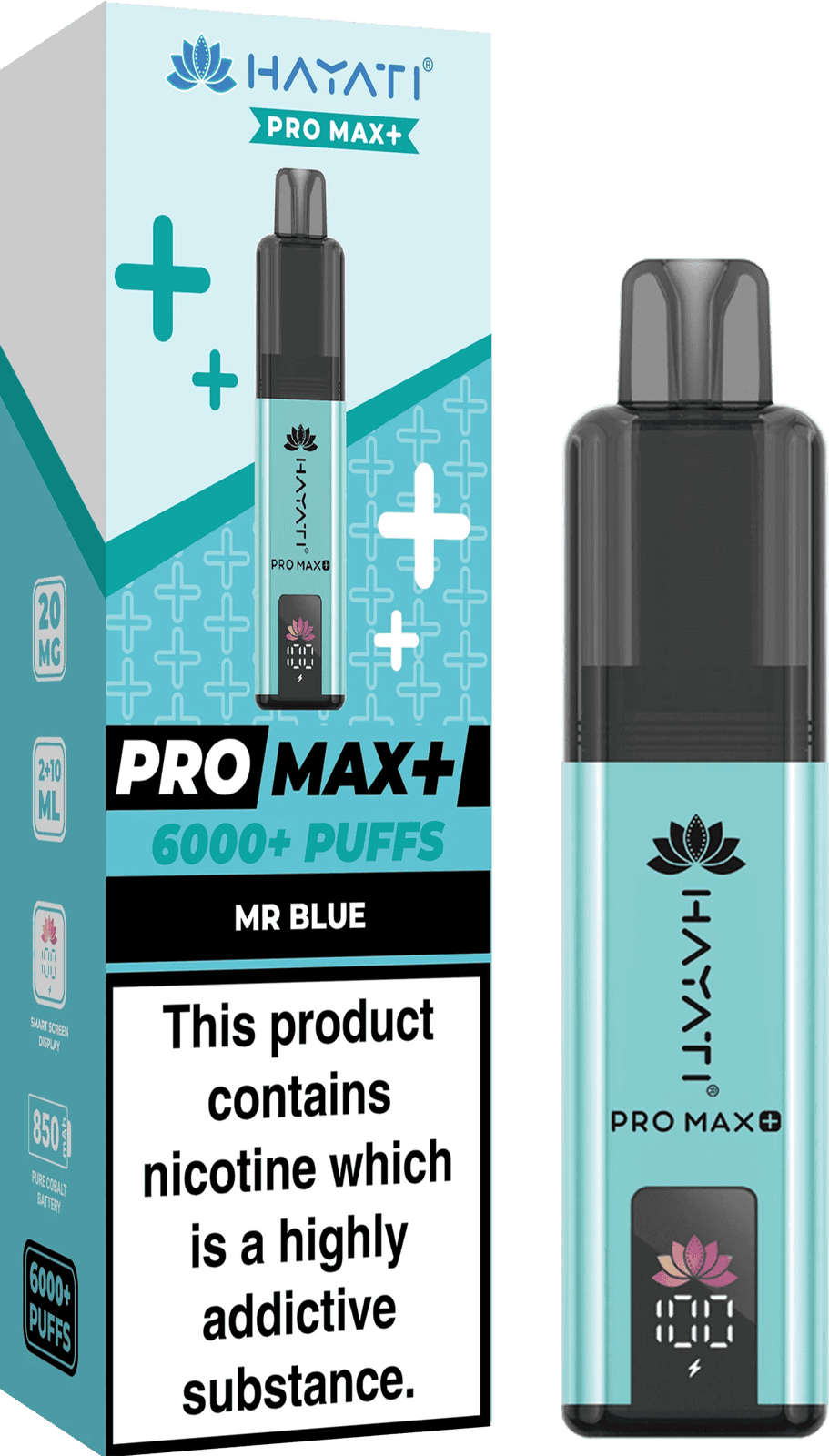 Hayati Pro Max Plus 6000 Puff Prefilled Pod Kit - Box of 5