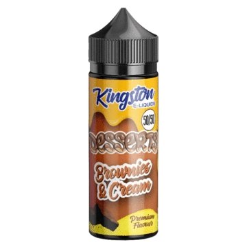 Kingston 50/50 Desserts 100ML Shortfill-Brownies & Cream-vapeukwholesale