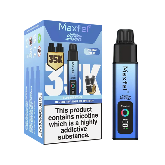 Maxfel Ultra Pro 35k Puffs Prefilled Pod Vape kit - Box of 5