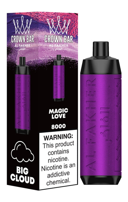 Al Fakher Crown Bar 8000 Puffs Pre-Filled Vape - Box of 10