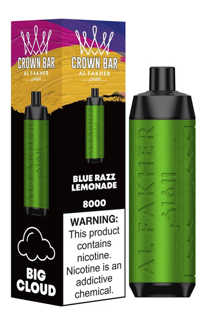 Al Fakher Crown Bar 8000 Puffs Pre-Filled Vape - Box of 10