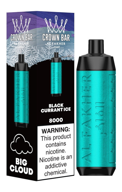 Al Fakher Crown Bar 8000 Puffs Pre-Filled Vape - Box of 10