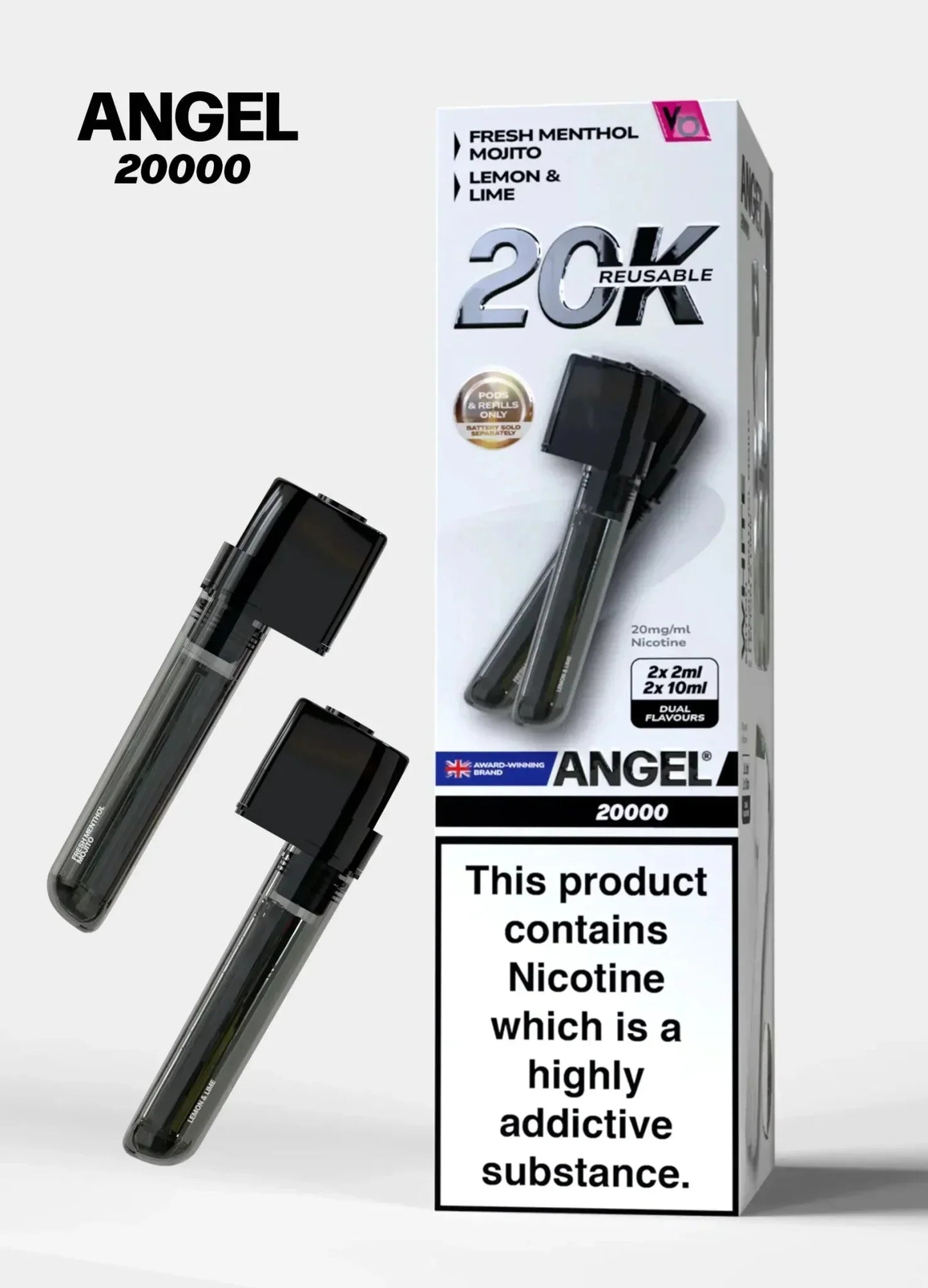 Angel 20000 Puffs Prefilled Replacement Pods - Box of 5
