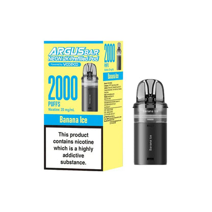 Argus Bar Neon 2000 Replacement Pods - Pack of 10