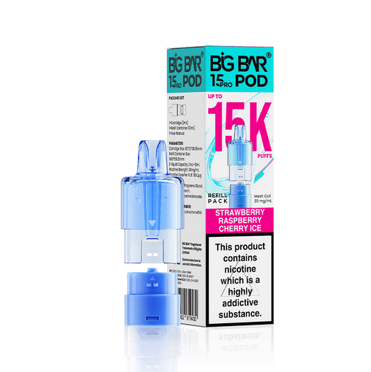 Big Bar 15000 Pro Prefilled Refill Pods Pack of 5 - Wholesale Price !