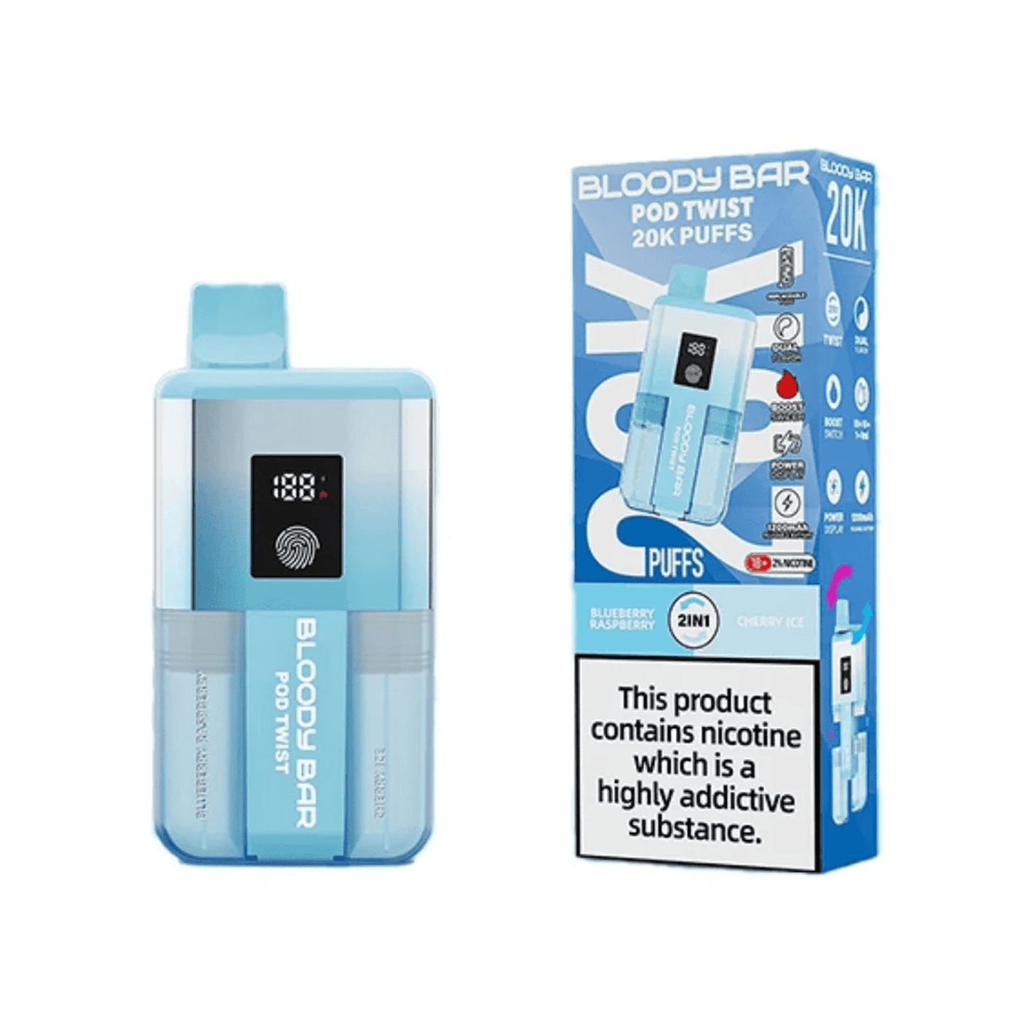 Bloody Bar Pod Twist 20K Prefilled Pod Kit - Box of 5