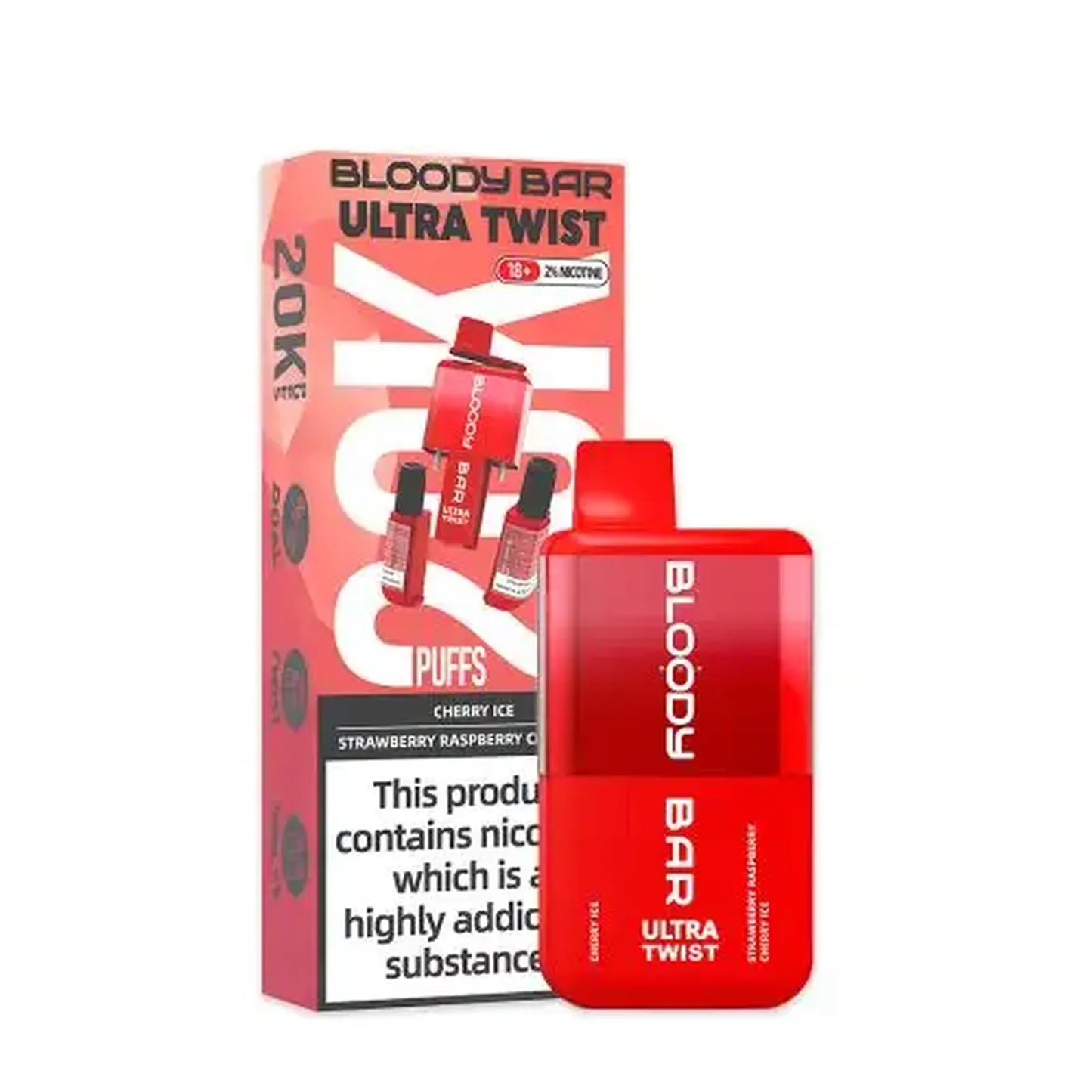 Bloody Bar Ultra Twist 20000 Prefilled Vape Pod Kit - Box of 5