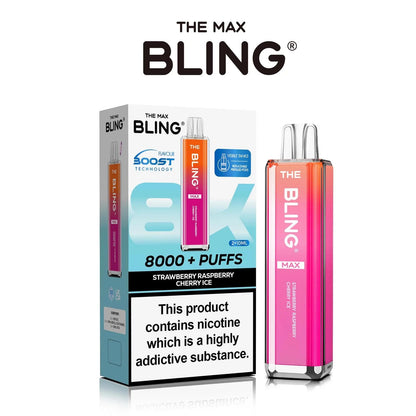 The Crystal Bling Max 8000 Puffs Prefilled Pod Kit - Box of 5