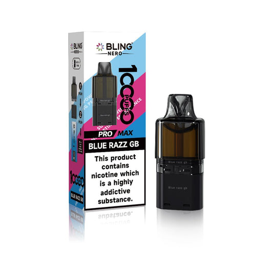 Crystal Bling Nero 10k Prefilled Pods Box of 5 - Wholesale Price !