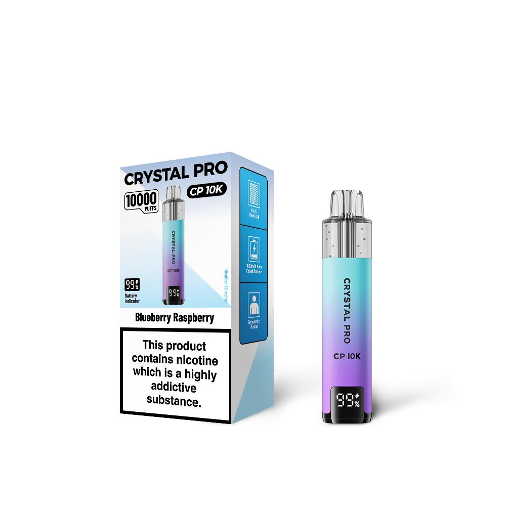 Blueberry Raspberry Flavour of The Crystal Pro 10000 (CP10K) Prefilled Pod Kit - Box of 5 at UK Vaper Wholesale