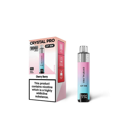 Cherry Berry Flavour of The Crystal Pro 10000 (CP10K) Prefilled Pod Kit - Box of 5 at wholesale