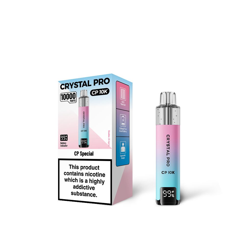 CP Special Flavour of The Crystal Pro 10000 (CP10K) Prefilled Pod Kit - Box of 5 at UK Vaper Wholesale