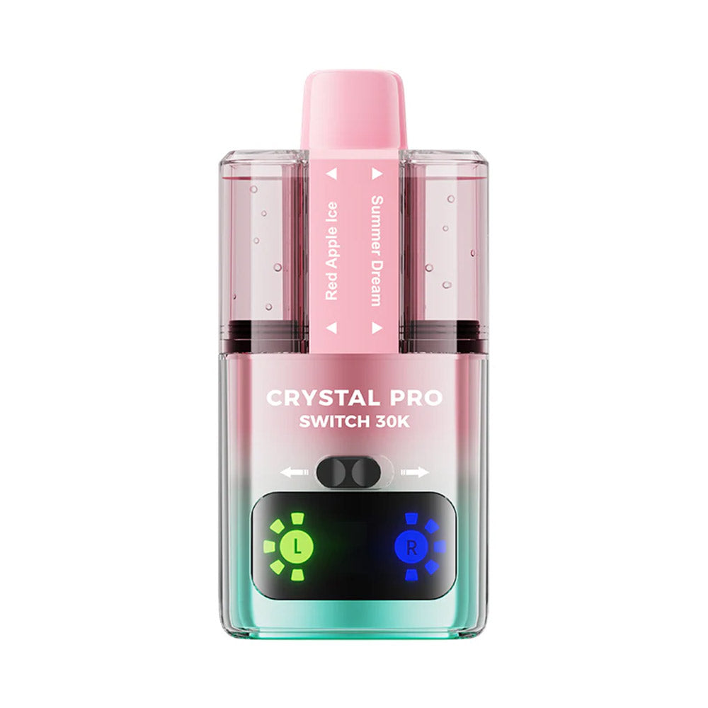 Crystal Pro Switch 30K Puffs Prefilled Pod Kit Box of 5, Summer Dream, Red apple Ice Flavour