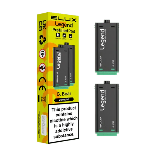 Elux Legend 1500 Replacement Pods Pack of 2 - Wholesale Price !