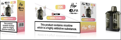 Higo Alfa Pro 25K Prefilled Pods Pack of 5 - Wholesale Price !