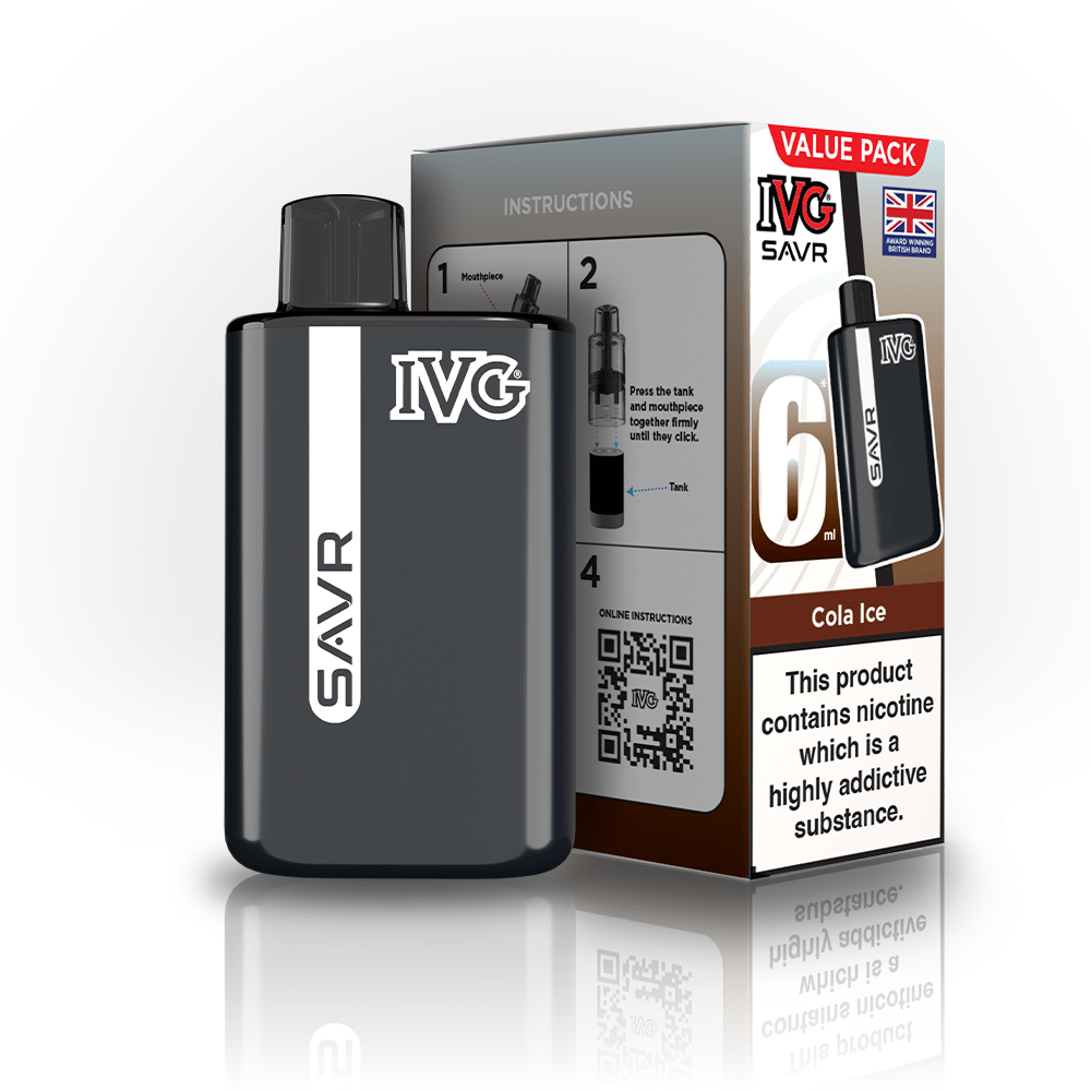 IVG SAVR 3000 Disposable Starter Vape - Pack of 5 - Flavour