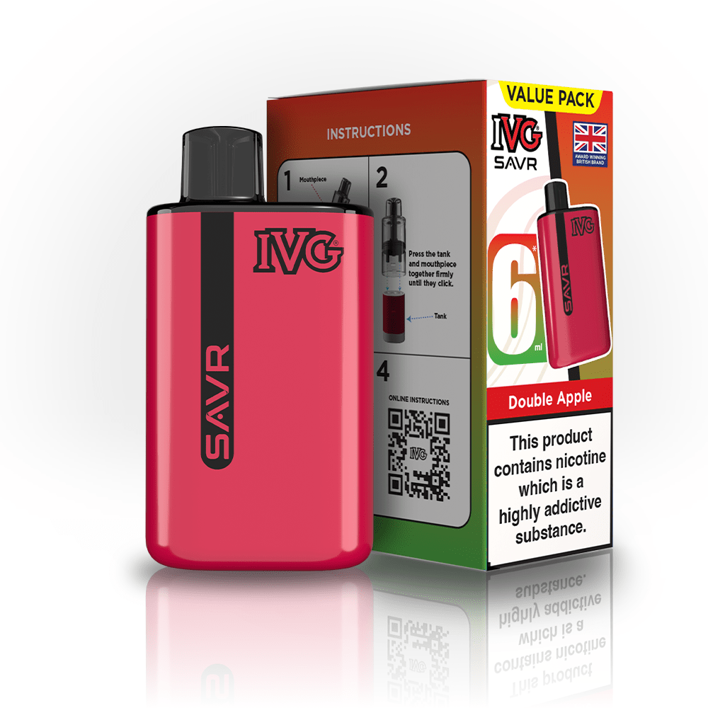 IVG SAVR 3000 Disposable Starter Vape - Pack of 5 - Flavour