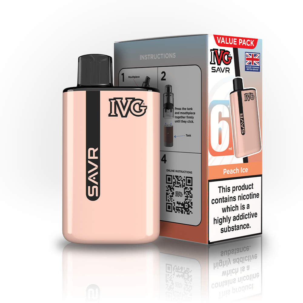 IVG SAVR 3000 Disposable Starter Vape - Pack of 5 - Flavour