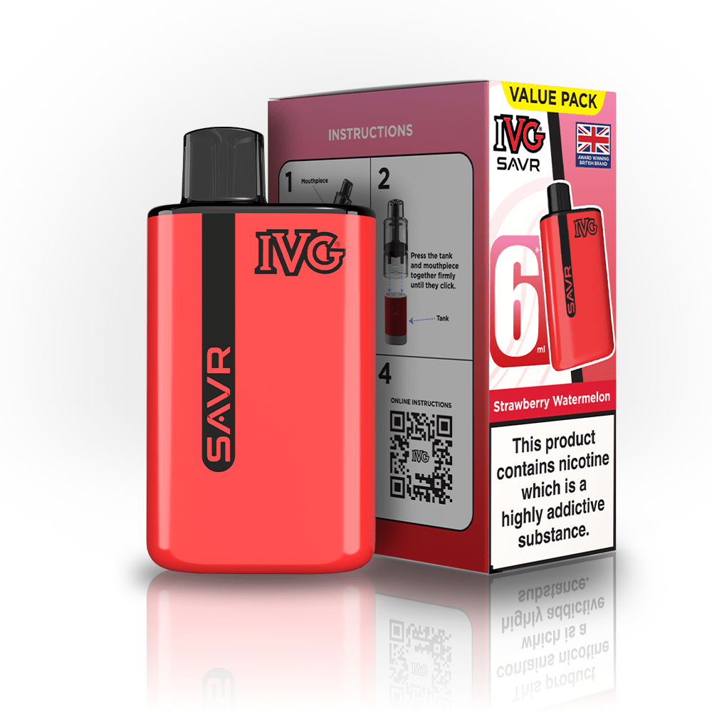 IVG SAVR 3000 Disposable Starter Vape - Pack of 5 - Flavour