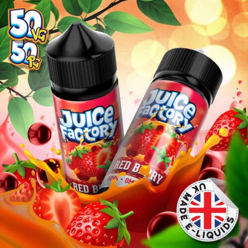 Juice Factory E-Liquid 100ml E-liquids-Red Berry-vapeukwholesale