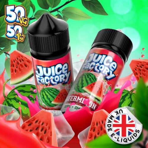 Juice Factory E-Liquid 100ml E-liquids-Watermelon Ice-vapeukwholesale