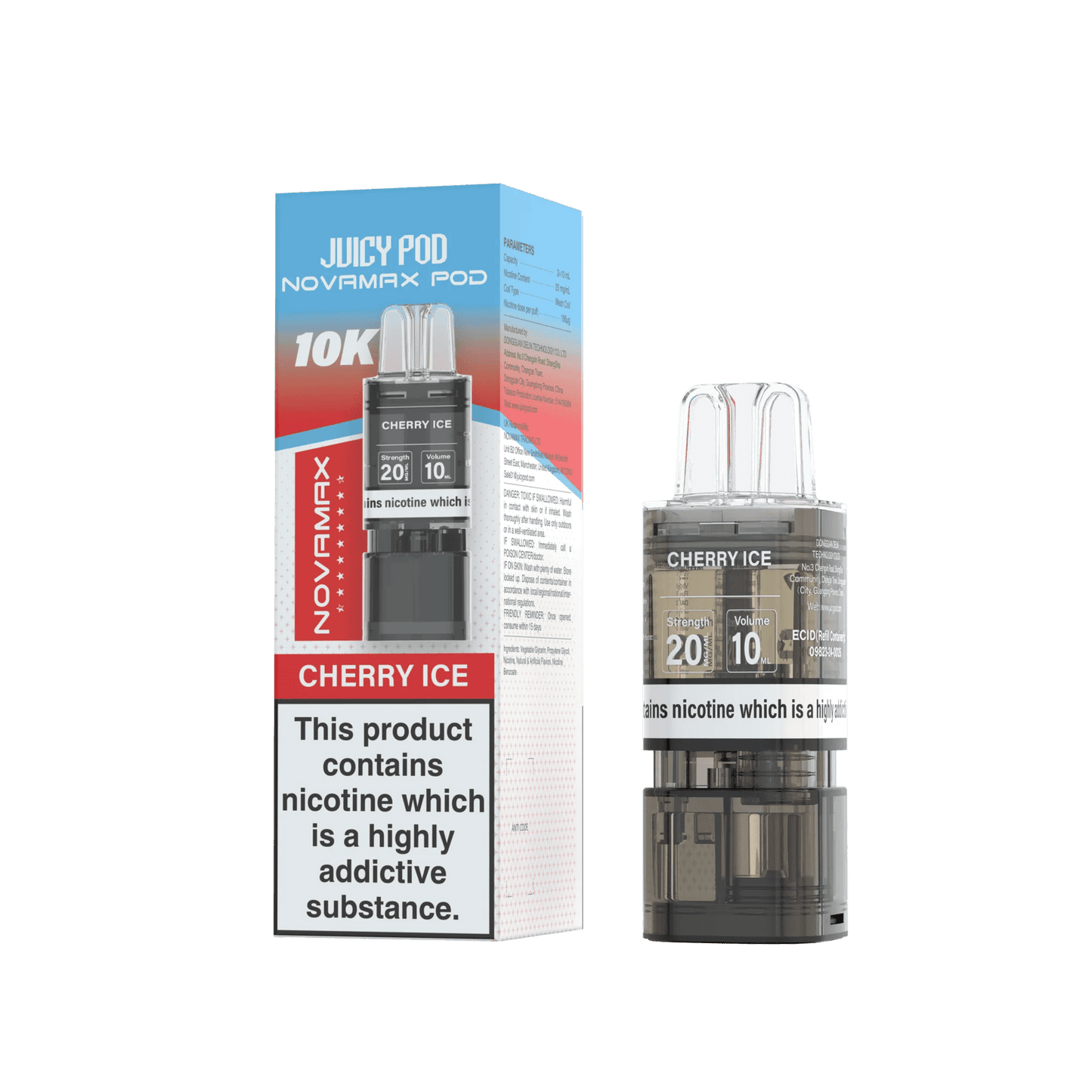 Juicy Pod Novamax 10K Replacement Pods - Pack of 10