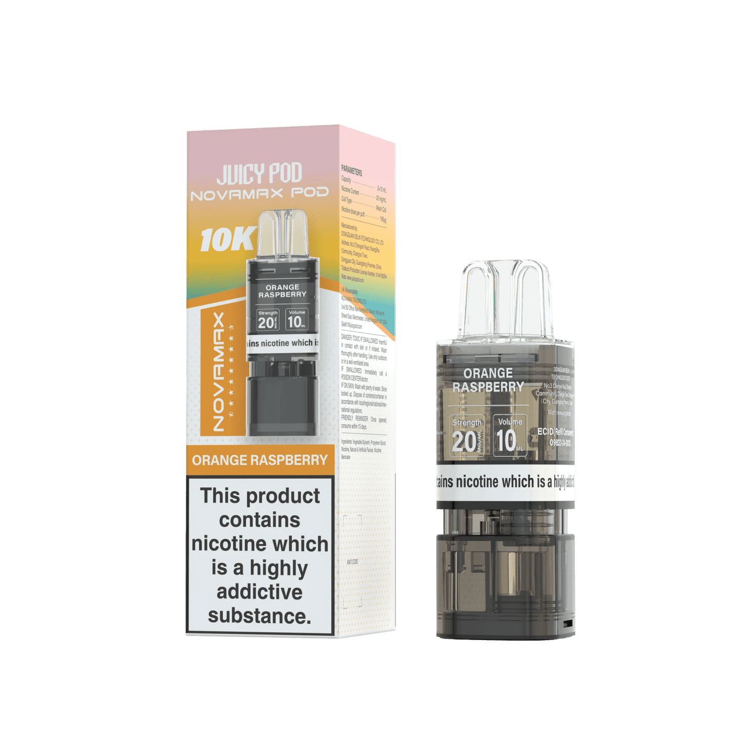 Juicy Pod Novamax 10K Replacement Pods - Pack of 10