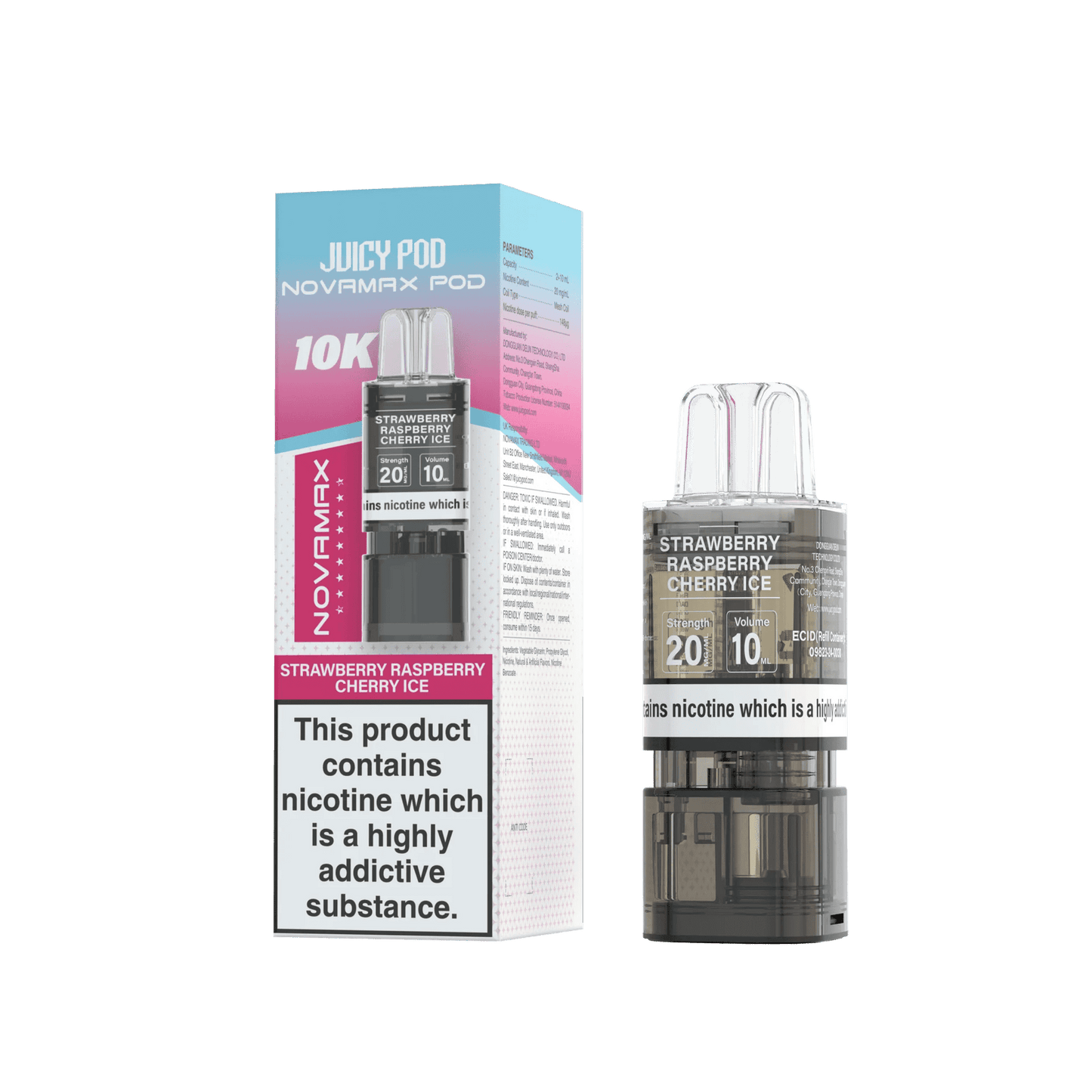 Juicy Pod Novamax 10K Replacement Pods - Pack of 10