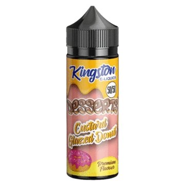 Kingston 50/50 Desserts 100ML Shortfill-Custard Glazed Donut-vapeukwholesale
