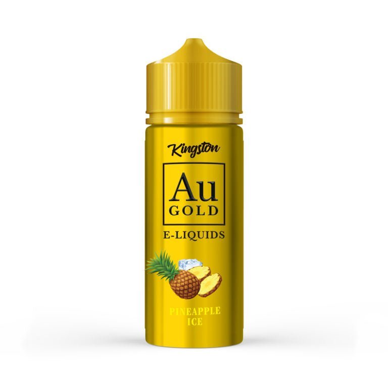Kingston AU Gold 100ml E-liquid Shortfill-Pineapple Ice-vapeukwholesale