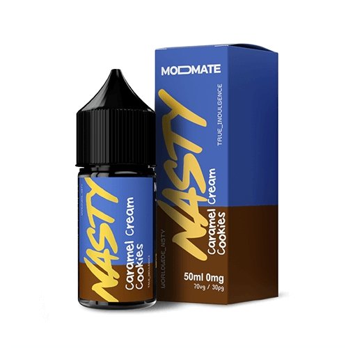 Nasty Juice 50ml Shortfill All Ranges, Caramel Cream Cookies Flavour 