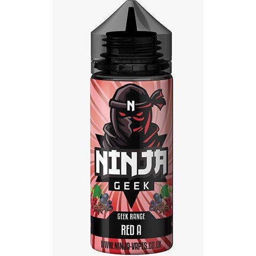 Ninja Geek E liquid 100ML Shortfill-Red A-vapeukwholesale