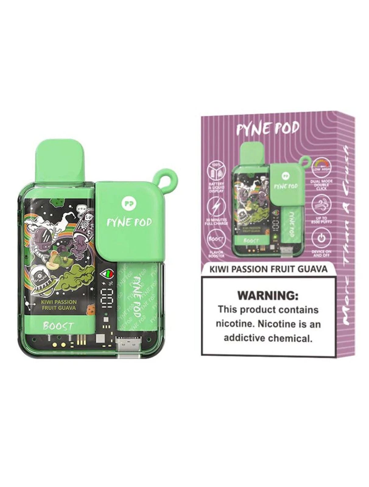 Pyne Pod Boost 8500 Puffs Prefilled Vape Pod Kit - Box of 10