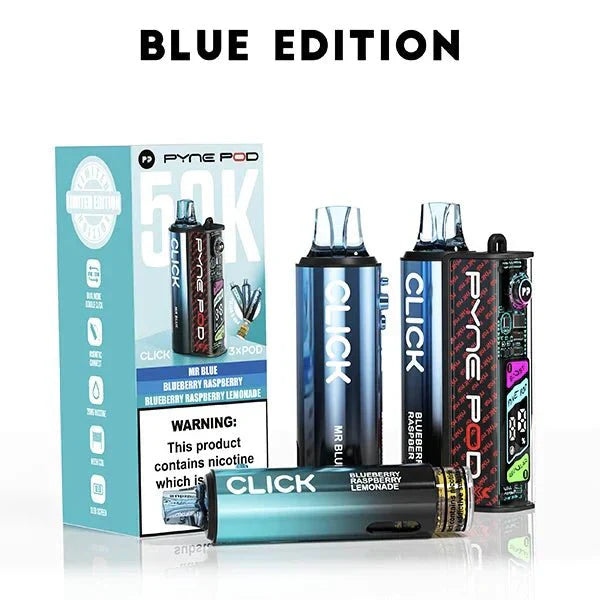Pyne Pod Click 50k Prefilled Pod Vape Kit Box of 5 at UK Vaper Wholesale