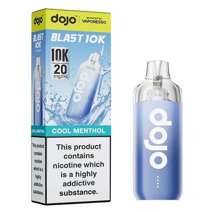 Vaporesso Dojo Blast 10k Prefilled Pod Vape Kit - Box of 5 in Cool Menthol Flavour available at UK Vaper Wholesale
