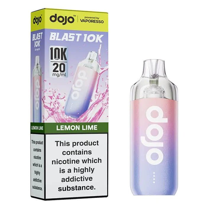 Vaporesso Dojo Blast 10k Prefilled Pod Vape Kit - Box of 5 in Lemon Lime Flavour available at UK Vaper Wholesale